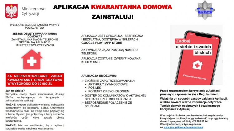 Dla osób objętych kwarantanną dostępna jest już bezpłatna aplikacja&#8230;