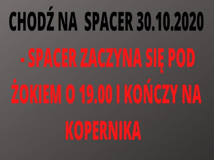 #StrajkKobiet. „Chodź na spacer” – zachęcają nowodworzanie. 