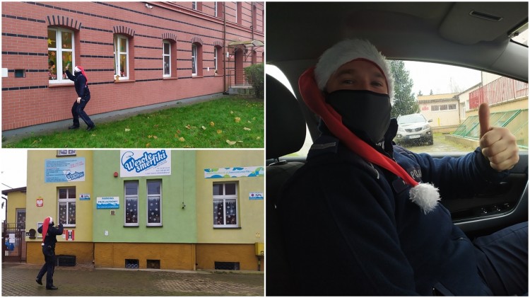 Policjant pomocnikiem Świętego Mikołaja? O tym mogły przekonać się…