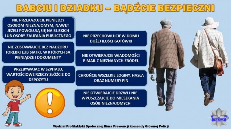 Policja apeluje – babciu i dziadku bądźcie bezpieczni!