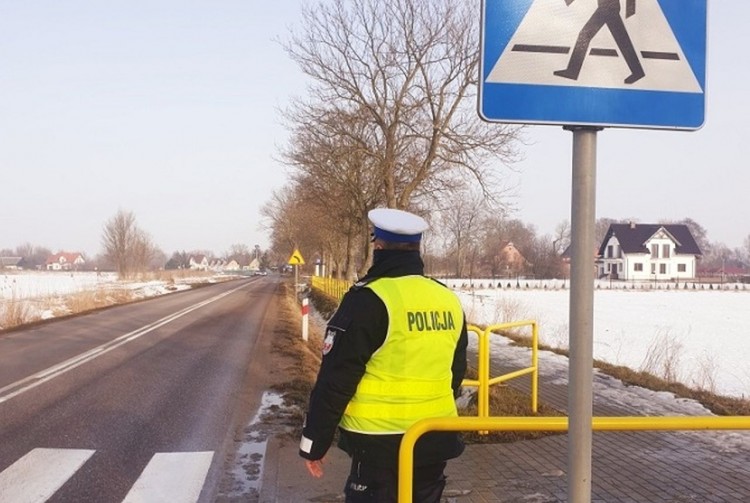 Nowy Dwór Gdański. Dzisiaj działania ?Pieszy-Widoczny-Bezpieczny?.