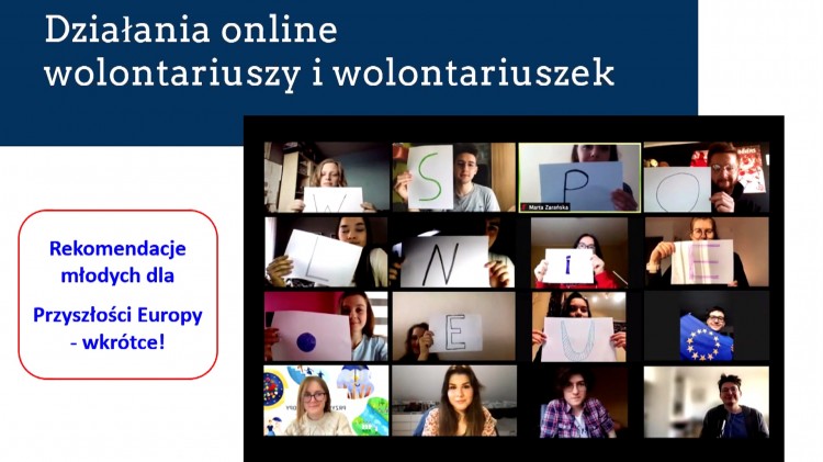 Malbork. Ambasadorzy EPAS z ZSP3 wzięli udział w wirtualnym Festiwalu Europejskim.