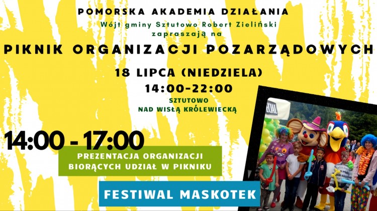 Gmina Sztutowo. Przyjdź i weź udział w Pikniku Organizacji Pozarządowych&#8230;