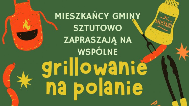 Sztutowo. Mieszkańcy zapraszają na wspólne grillowanie na polanie.