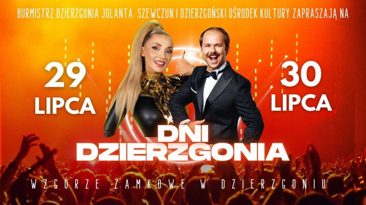 Cleo i Sławomir gwiazdami tegorocznych Dni Dzierzgonia. Szczegóły na plakacie.