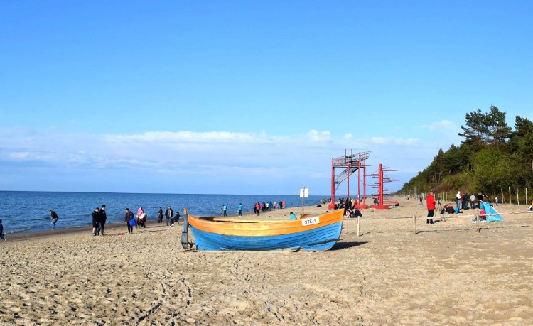 Majówka na Mierzei. Plaża w Stegnie -1.05.2015