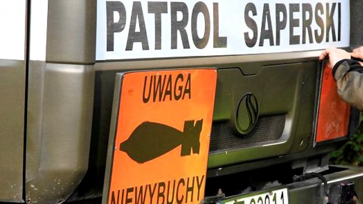 Pocisk artyleryjski na budowie – weekendowy raport malborskich służb mundurowych.