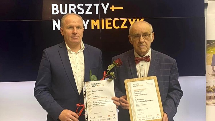 Nowy Dwór Gdański. Żuławskie Towarzystwo Sportowe laureatem Bursztynowego Mieczyka.
