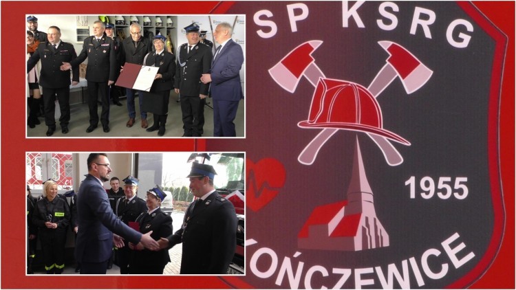 Gmina Miłoradz. Uroczystość z okazji wstąpienia OSP Kończewice do Krajowego Systemu Gaśniczo-Ratowniczego. Wideo i zdjęcia