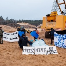 Zobacz jak wyglądały Walentynki w miejscu planowanego przekopu 