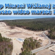 Przekop Mierzei Wiślanej z lotu ptaka. Najnowsze zdjęcia marzec 2020