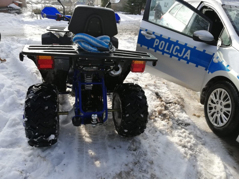 16-latek uciekał quadem przed policjantami – raport sztumskich służb mundurowych.