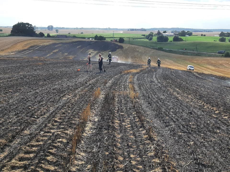 Plaga pożarów w powiecie i niebezpieczne kolizje – raport sztumskich służb mundurowych.