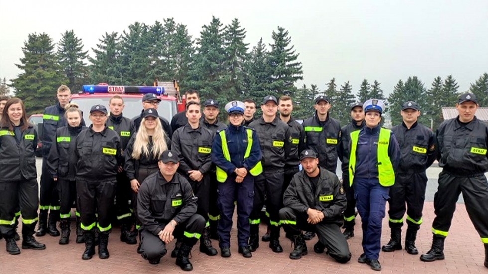 Sztum. Strażacy uczyli się pod okiem policjantów.