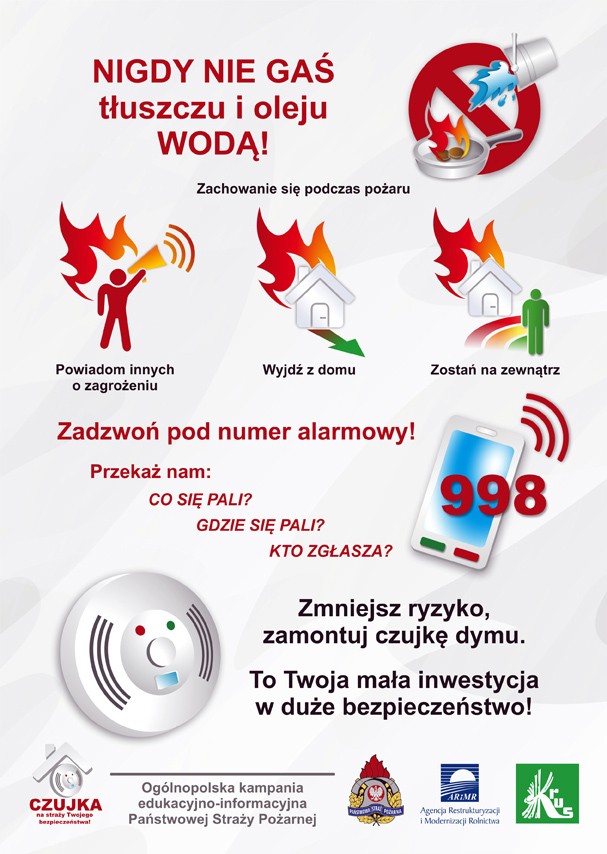 Czujka na straży Twojego bezpieczeństwa! - sezon grzewczy 2021-2022. Dowiedz się, jak uchronić się przed zaczadzeniem.