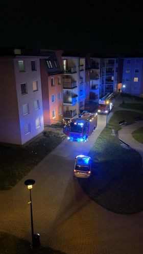 Malbork. Nocna akcja strażaków na Rodziewiczówny.