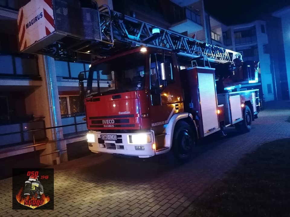 Malbork. Nocna akcja strażaków na Rodziewiczówny.