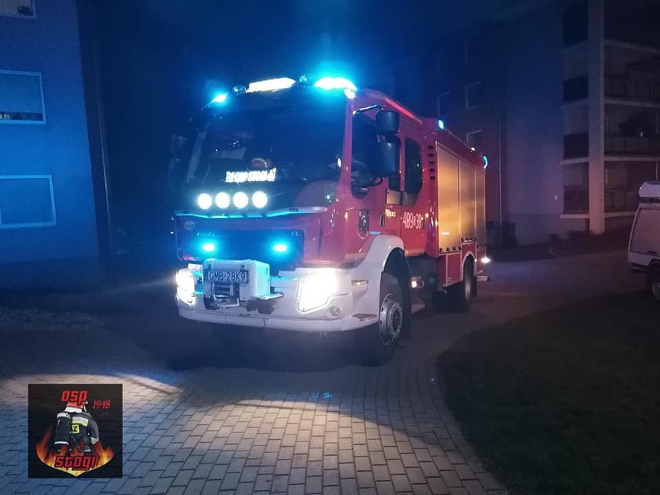 Malbork. Nocna akcja strażaków na Rodziewiczówny.