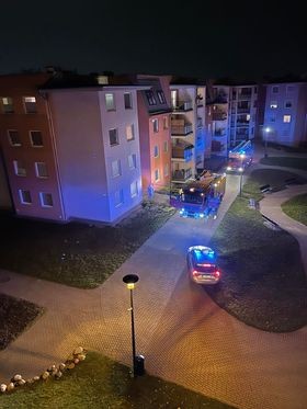 Malbork. Nocna akcja strażaków na Rodziewiczówny.