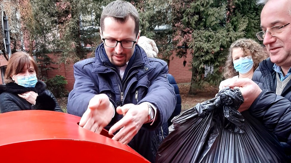 Malbork. Na terenie szpitala stanęło nakrętkowe serducho.