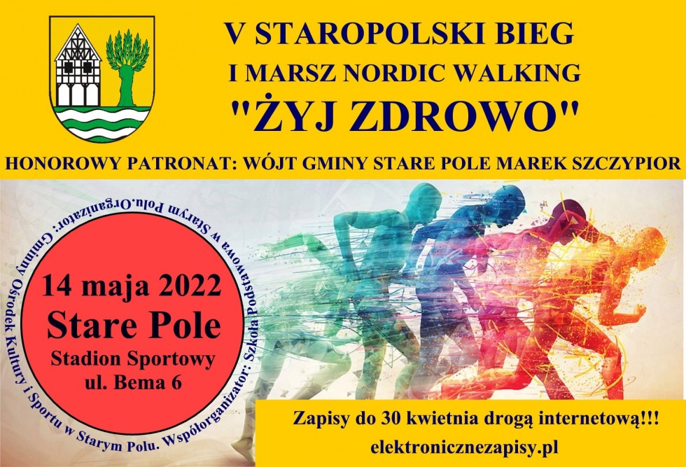 Stare Pole. Ruszyły zapisy na Staropolski Bieg i Marsz Nordic Walking.