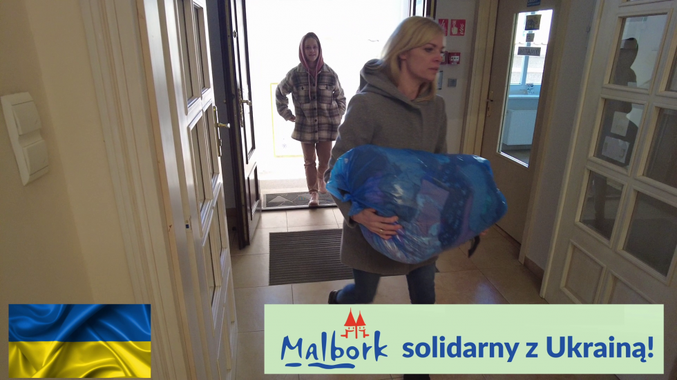 Malbork solidarny z Ukrainą.