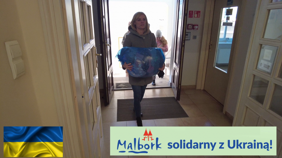 Malbork solidarny z Ukrainą.