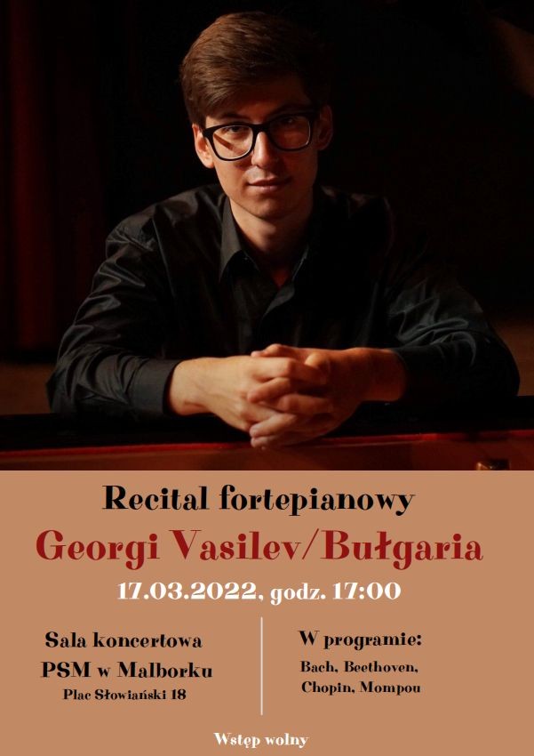 Malbork. Państwowa Szkoła Muzyczna zaprasza na recital fortepianowy.
