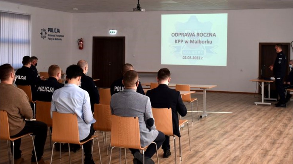 Malbork. 1191 przestępstw w 2021 r. - policjanci podsumowali swoje ubiegłoroczne działania.