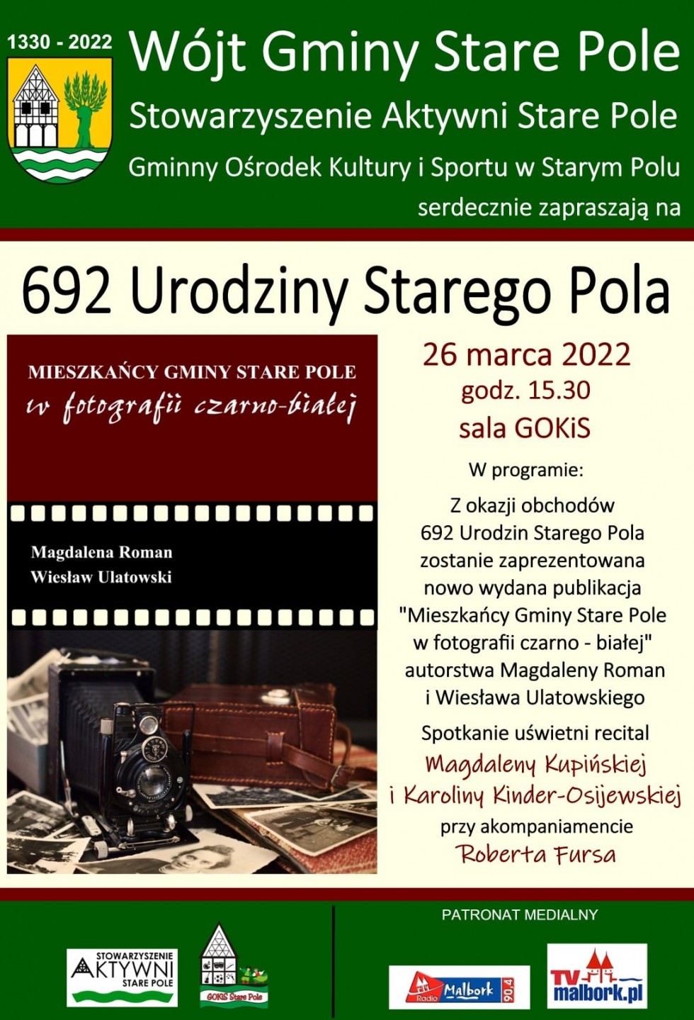 692 urodziny Starego Pola – szczegóły na plakacie.