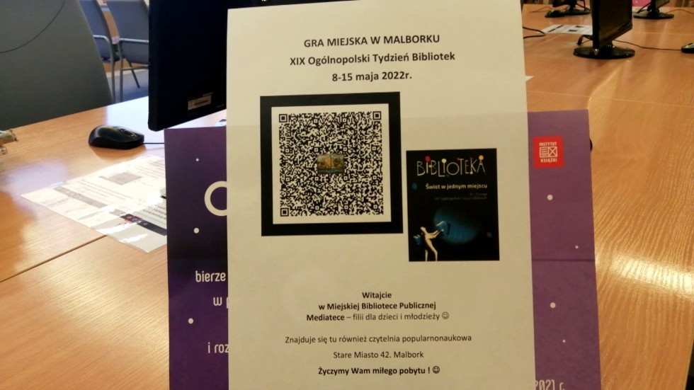 Malbork. Ogólnopolski Tydzień Bibliotek 2022.