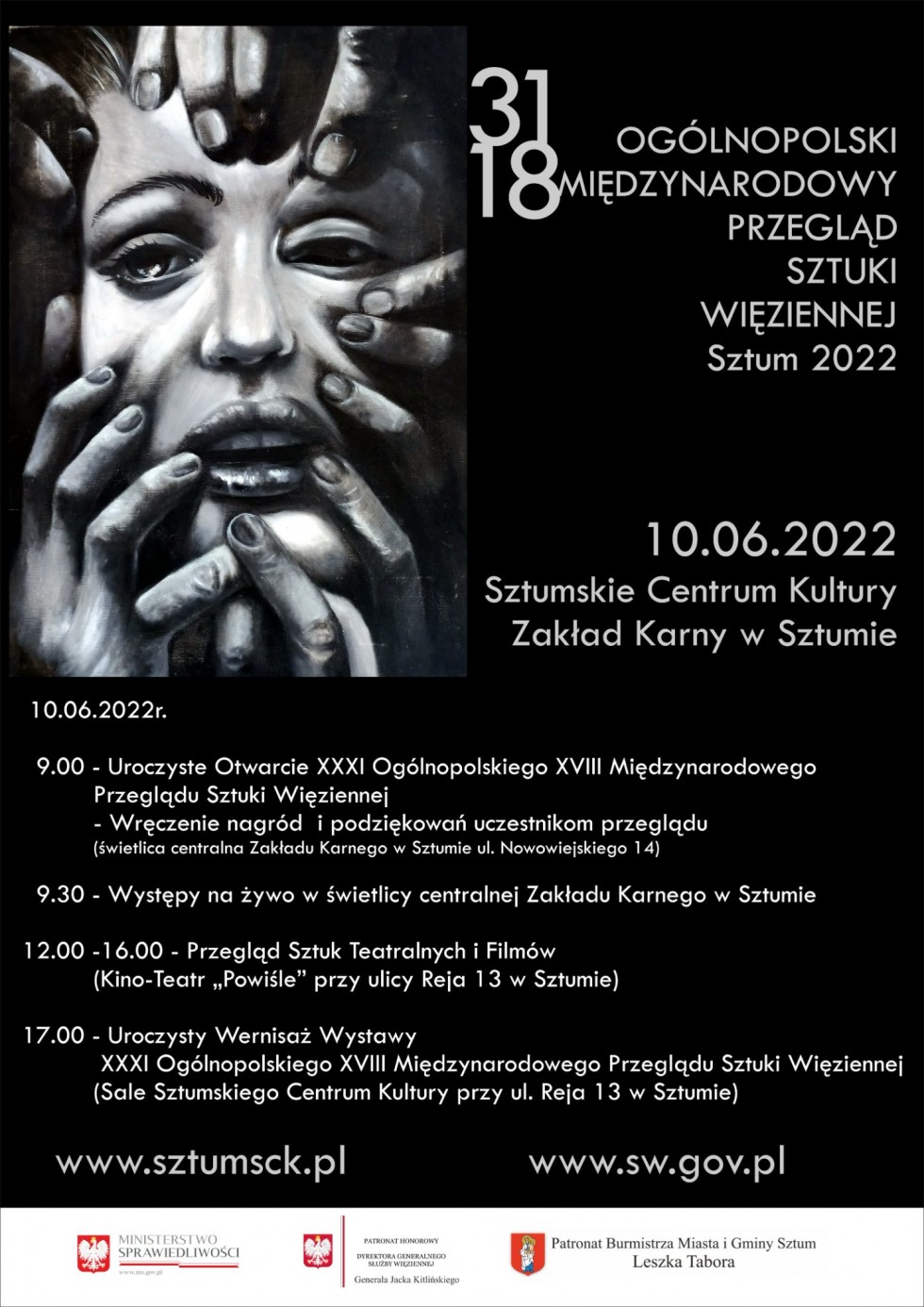 Sztum. XXXI Ogólnopolski i XVIII Międzynarodowy Przegląd Sztuki Więziennej.