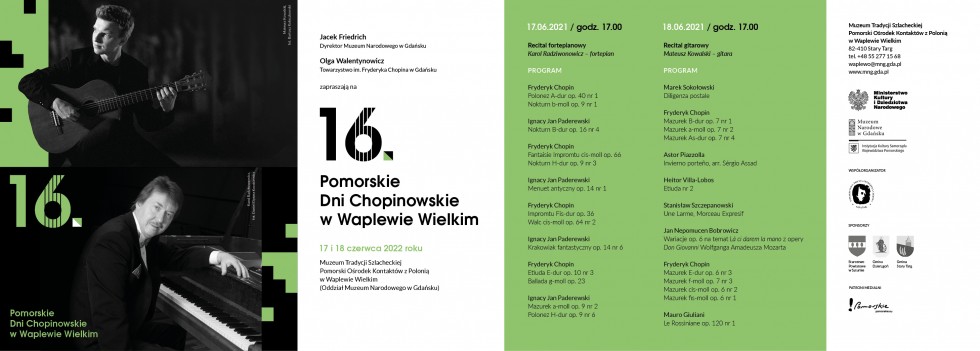 Powiat sztumski. XVI Pomorskie Dni Chopinowskie w Waplewie Wielkim.