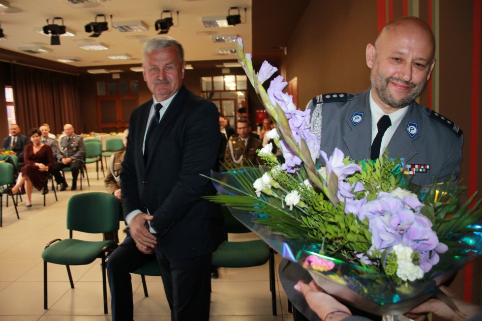 Sztum. Święto Policji – awanse, odznaczenia i pożegnania.