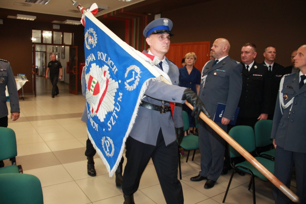Sztum. Święto Policji – awanse, odznaczenia i pożegnania.