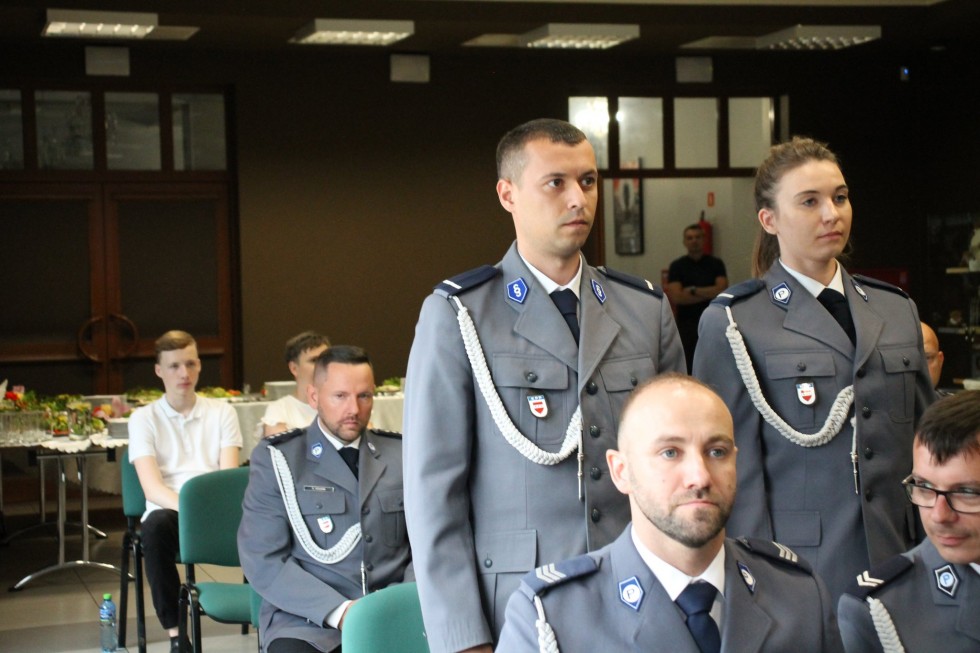 Sztum. Święto Policji – awanse, odznaczenia i pożegnania.