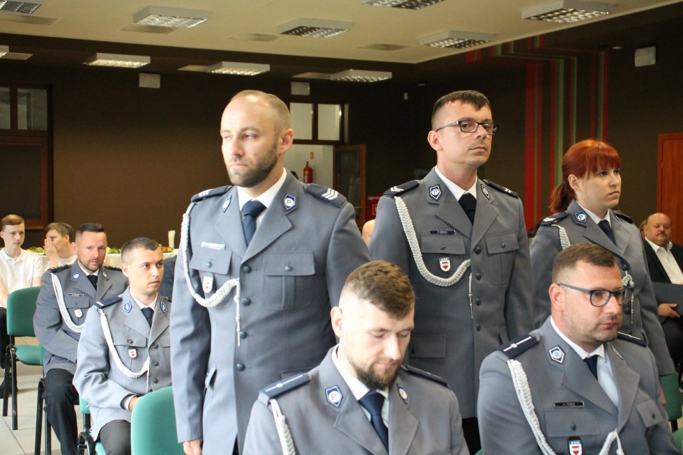 Sztum. Święto Policji – awanse, odznaczenia i pożegnania.