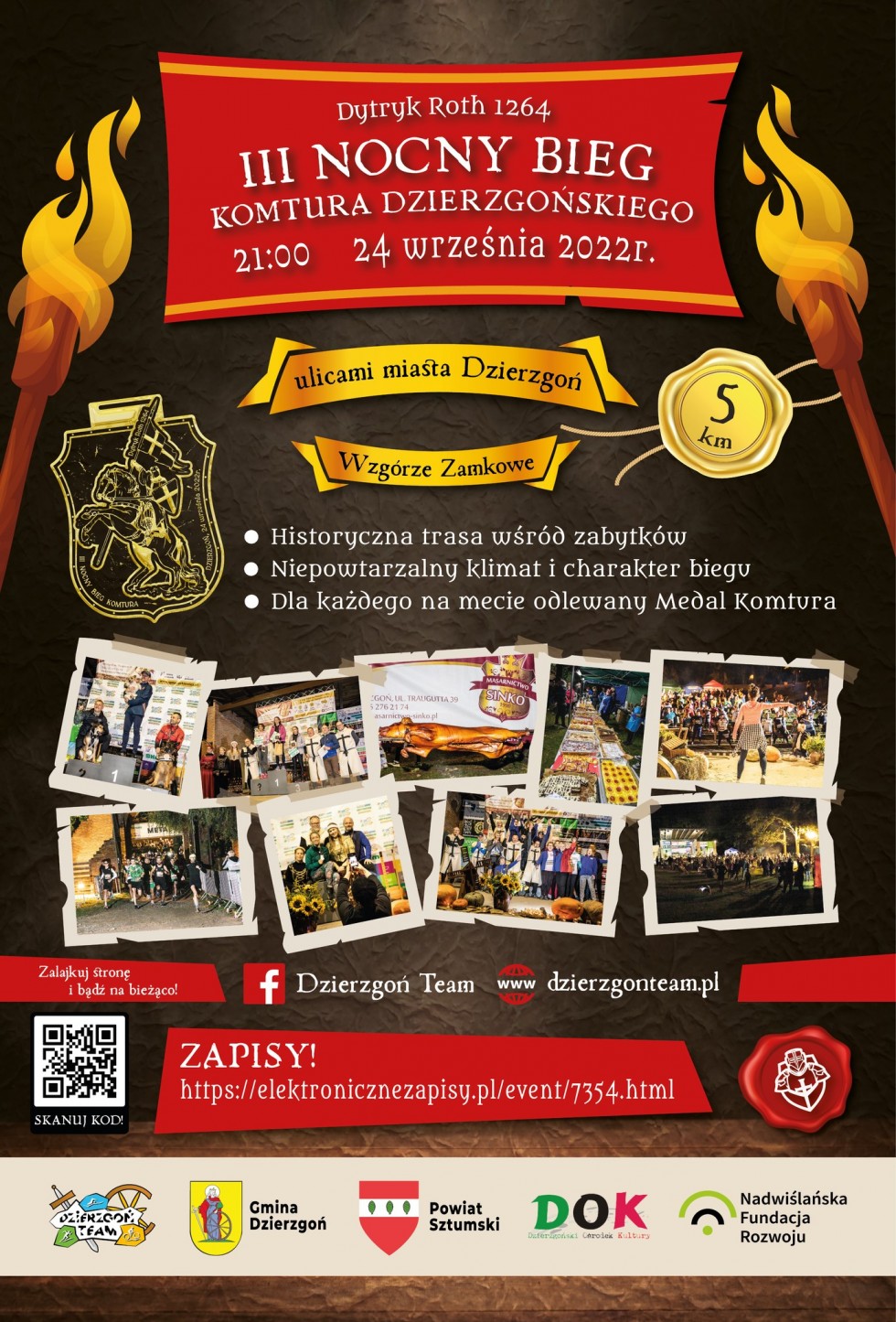 Dzierzgoń. III Nocny Bieg Komtura.