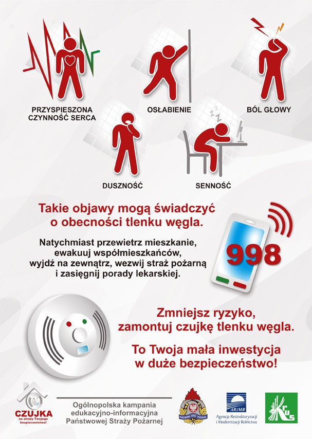 Czujka na straży Twojego bezpieczeństwa! - sezon grzewczy 2022-2023. Dowiedz się, jak uchronić się przed zaczadzeniem.