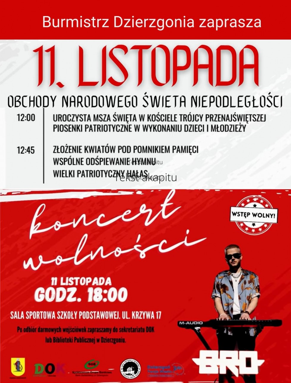 Powiat sztumski. Obchody Narodowego Święta Niepodległości.