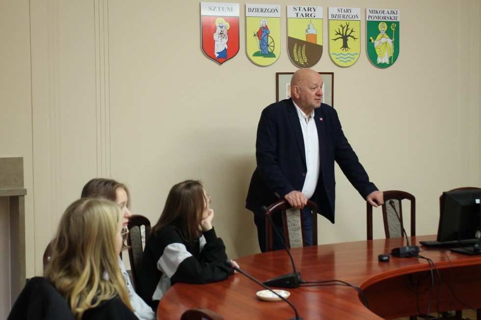 Sztum. Lekcje obywatelskie w Starostwie Powiatowym.