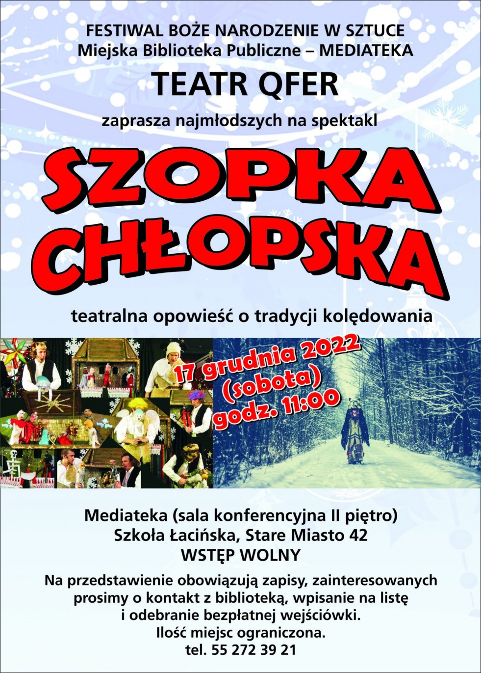 Malbork. Szopka Chłopska – spektakl dla najmłodszych.