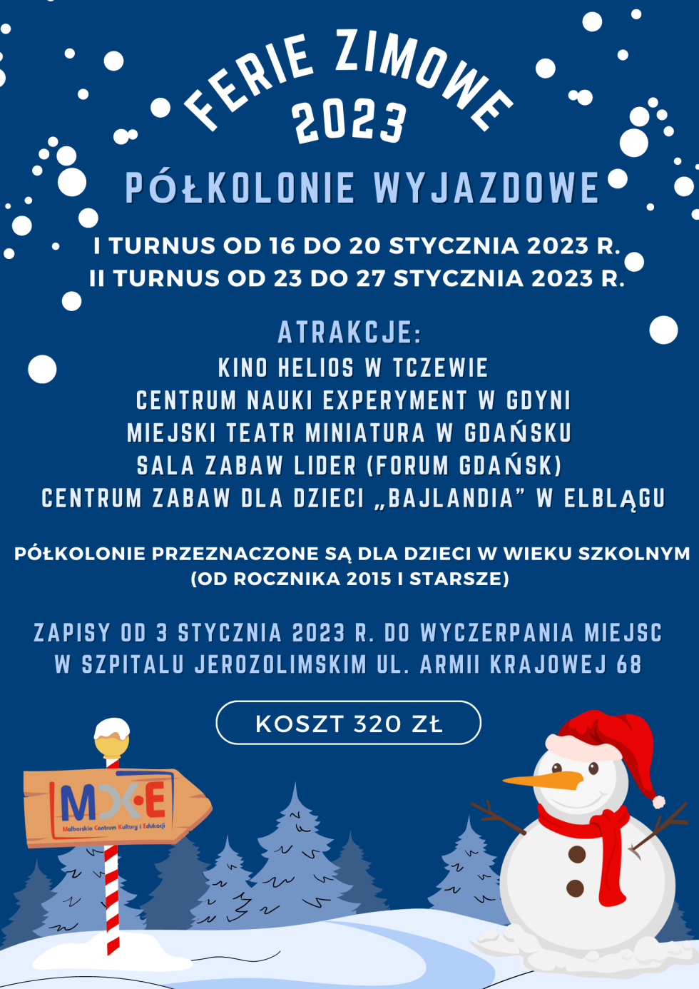 Malbork. Ferie w mieście – co ciekawego przygotowano dla uczniów? Szczegóły na plakatach.