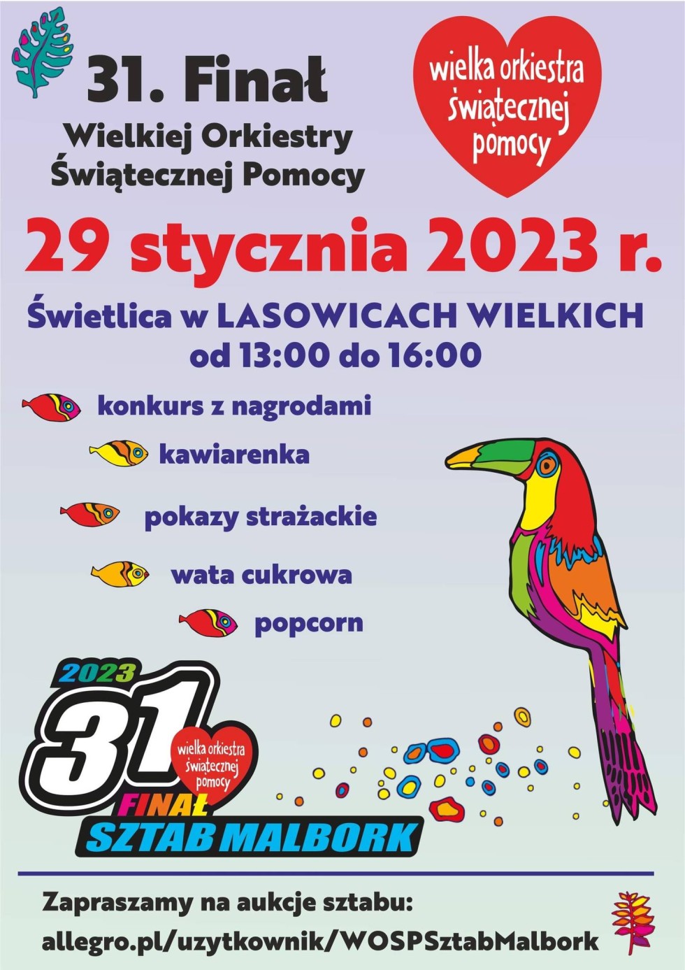 Gmina Malbork zaprasza na 31. Finał WOŚP.