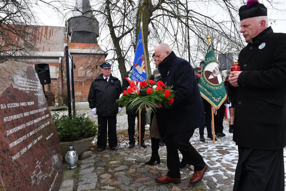 Gmina Cedry Wielkie. Rocznica obchodów Marszu Śmierci więźniów KL Stutthof.