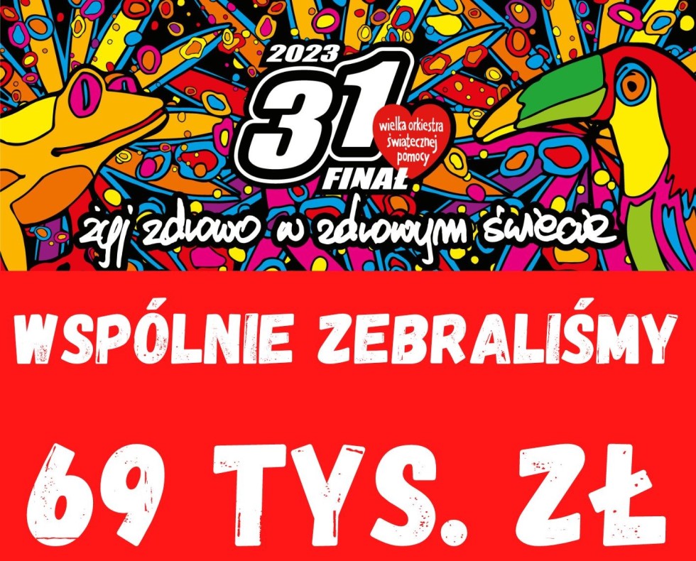 Gmina Dzierzgoń zebrała 69 tys. zł podczas 31. Finału WOŚP.