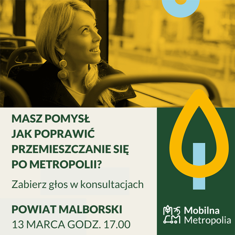 Malbork. Weź udział w konsultacjach nad Planem Zrównoważonej Mobilności.