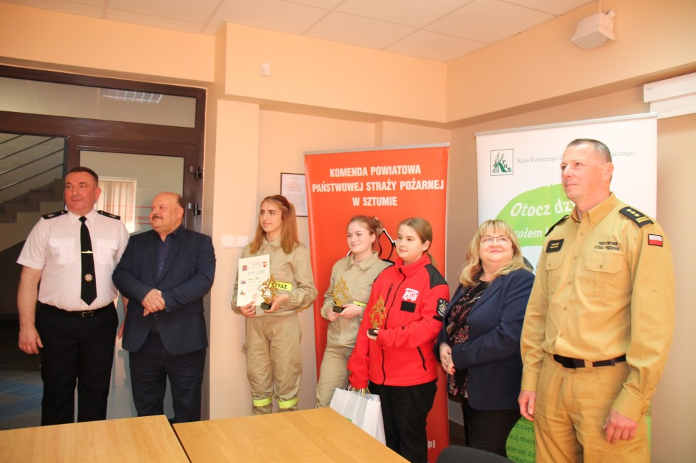 Sztum. Rozstrzygnięto konkurs Wiedzy Pożarniczej. Poznajcie laureatów.