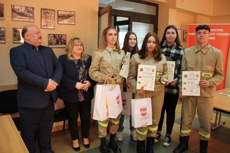 Sztum. Rozstrzygnięto konkurs Wiedzy Pożarniczej. Poznajcie laureatów.