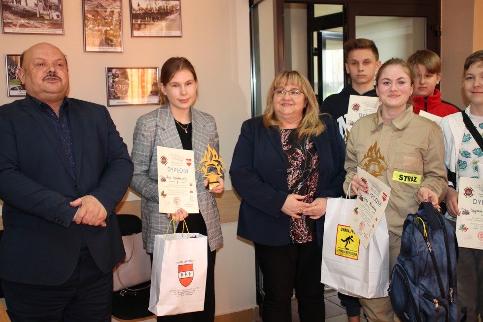 Sztum. Rozstrzygnięto konkurs Wiedzy Pożarniczej. Poznajcie laureatów.